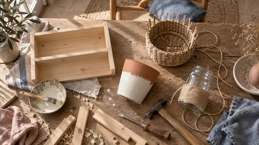 Bricolage à faire à la maison : 12 projets faciles avec peu d’outils